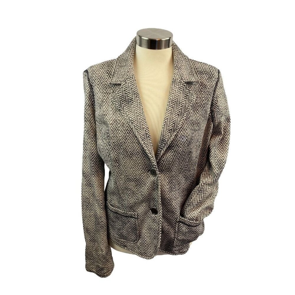 XL Aeropostale Junior Women's New Print Ponte Knit Blazer Jacket